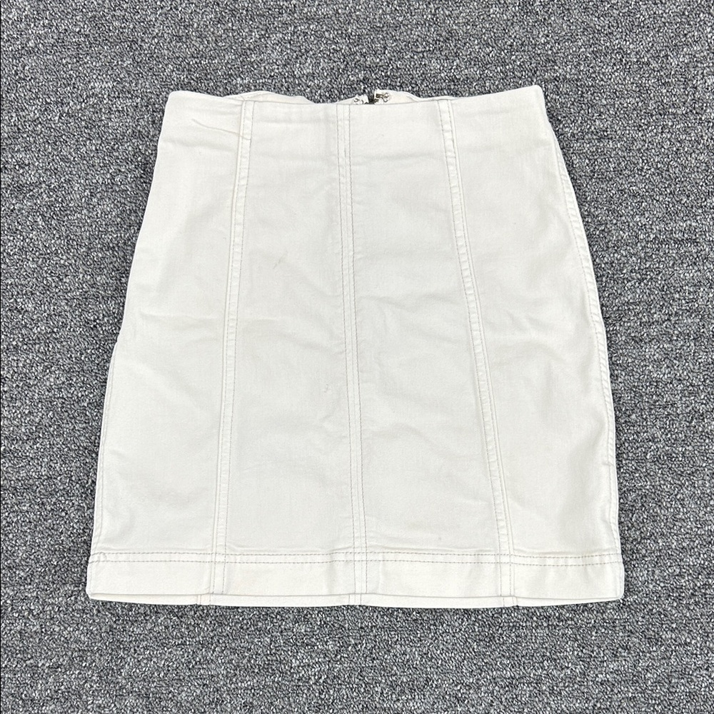 FREEPEOPLE White Women's Skirt With Clasp